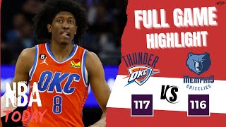 UNBELIEVABLE! Thunder Come Back from 21 Down vs Grizzlies | NBA Highlights