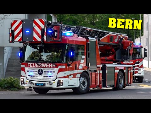 [SCHWEIZ] - Berufsfeuerwehr Bern | LÖSCHZUG Stützpunkt Forsthaus rückt aus & mehr!