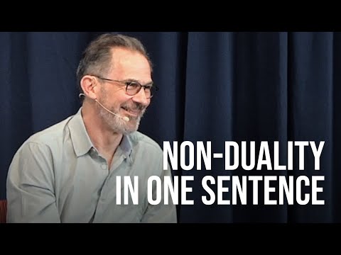 The Non-Dual Teaching in a Single Sentence