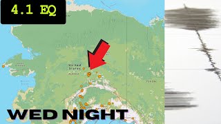 4.1 Earthquake near Fairbanks Alaska. Cascadia Tremor count elevated. WED Night 8/20/2025