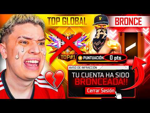 ¡BANEARON MI NUEVA CUENTA TOP 1 GLOBAL DE 4000 DOLARES EN FREE FIRE! 😭 * LLORO EN VIVO*  😭