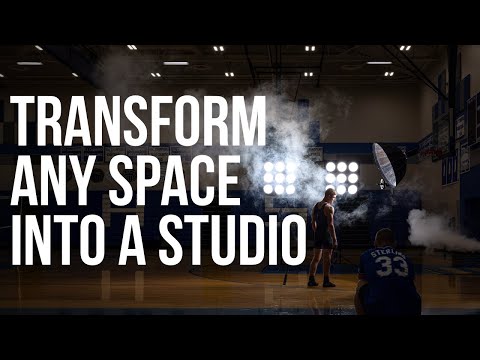 Transform Any Space Into a Studio | Sports Portrait Lighting