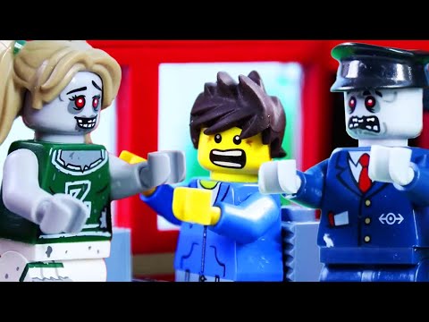 LEGO Train Full of ZOMBIES! | STOP MOTION | Zombie Apocalypse! | Billy Bricks
