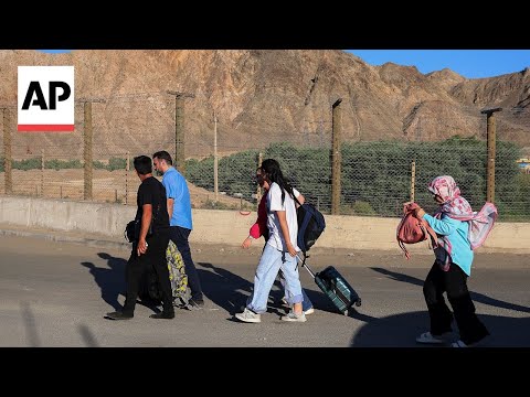 YouTube video thumbnail: Fleeing Airstrikes, Iranians Seek Relief in Bordering Armenia, Azerbaijan
