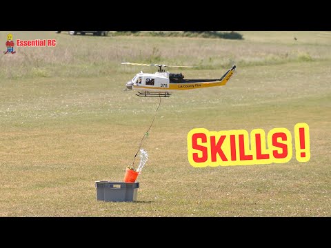 CHALLENGING RC HELICOPTER WATER PICK-UP ! Piloted by Paul Bassett | Popham Model Show 2025