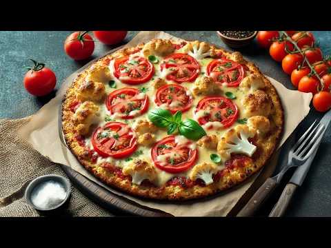 Kaum steigerungsfähig! Die leckere BLUMENKOHL-PIZZA ist Low Carb, vegetarisch und glutenfrei