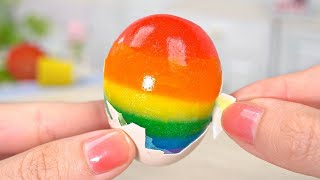 Sweet Rainbow Jelly 🌈🍉10+ Mini Rainbow Dessert For Summer😋Yummy Miniature Rainbow Jelly Making