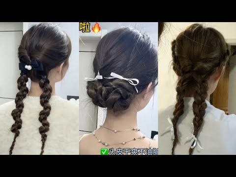 Super Easy & Cute Hairstyles Tutorials Korean Style for Girls//*