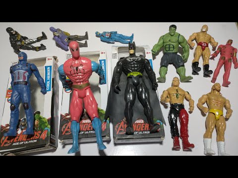 Marvel Superhero Showdown, Spiderman, Goldberg, Ironman, Captain America Vs Hulk, VENOM,BATMAN T-REX