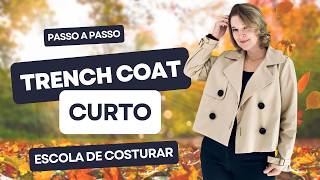 Casaco Trench Coat Curto | Série Casacos de Inverno