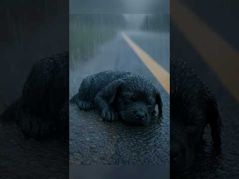 He was abandoned just for being born black. 💔😢 #puppy