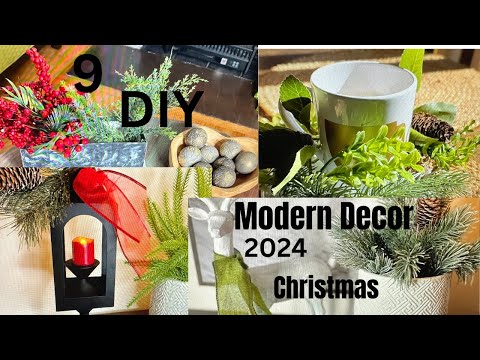 9 DECORACIONES PARA LA NAVIDAD 2024 / DIY CON ESTILO RUSTICO Y MODERNO