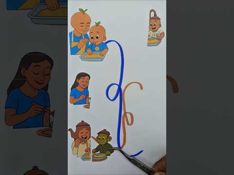 Italian brainrot Mother & baby food line matching challenge #italianbrainrot #art #trending