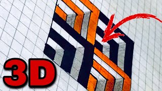 🔴✅Posos en 3D 🤯😱✅🔴 EL FINAL ES DE LOCOS 😱🤯 te enseño a dibujar en 3D con ilusión óptica