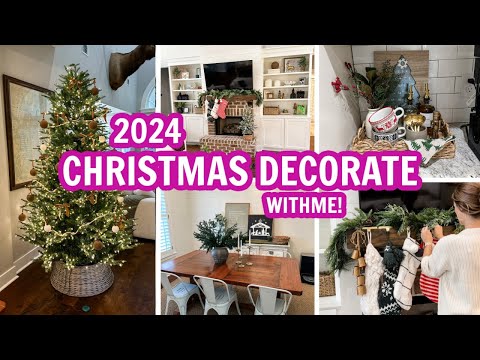 2024 CHRISTMAS CLEAN & DECORATE WITH ME | CHRISTMAS DECORATIONS | Amy Darley