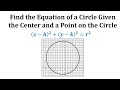 Finding the Standard Equation of a Circle