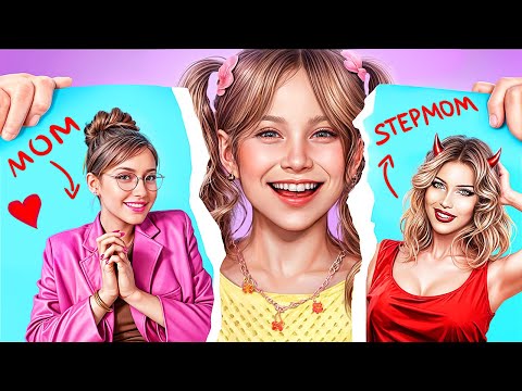 Mom vs Stepmom | Funny DIY Parenting Hacks