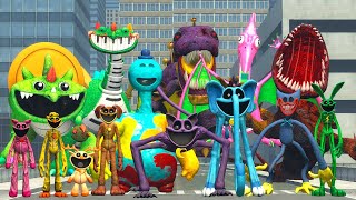 Surviving All Poppy Playtime  Monsters Bosses in Golden City | Garry's Mod