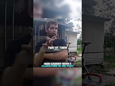 Man CAUGHT with ALLIGATORS in Pool ๐