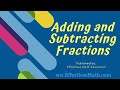 Mastering Addition and Subtraction of Fractions