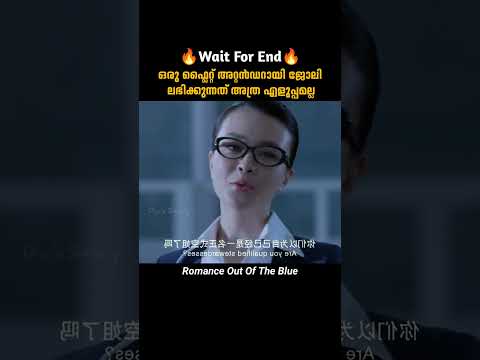 ഫ്ലൈറ്റ് അറ്റൻഡർ ആകുന്നത് എളുപ്പമല്ല | Romance Out Of The Blue | malayalam movie explanation