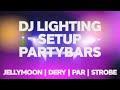 2x MAX PartyBar09 Disco Party Light Bars with Stands & Cases
