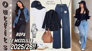 OUTFITS BÁSICOS Y SENCILLOS DE MODA y TENDENCIAS 2025 ROPA DE estilo básico Mujer