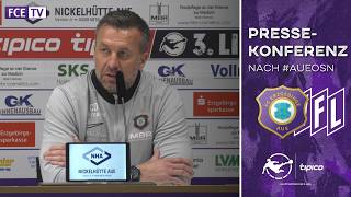 Die Pressekonferenz nach dem Heimspiel gegen Osnabrück