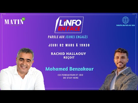 Video : L'Info en Face spécial jeunes engagés avec Mohamed Benzakour