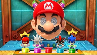 Mario Party The Top 100 - All Lucky Minigames Play As Sonic (Master CPU)