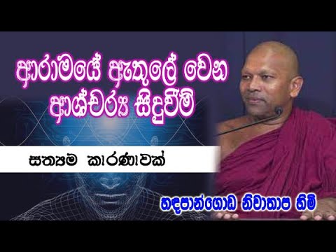 ආරාමයේ ඇතුලේ වෙන ආශ්චර්‍ය සිදුවීම් | handapangoda niwathapa himi dharma deshana