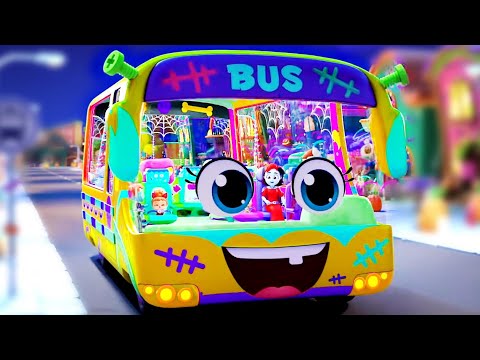 Halloween Wheels On The Bus, Spooky Cartoon Video And Trick Or Treat