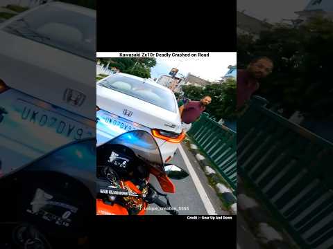 Kawasaki Zx10R Deadly Crashed #bikelover #roadrage #h2r #motovlog #funny #trending #shorts #viral