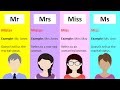 Understanding Titles for Women and Men