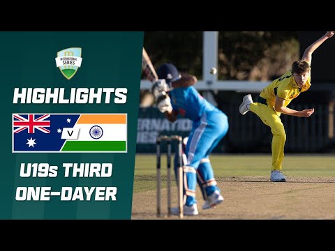 Australia v India | U19 Series | Third One-Dayer