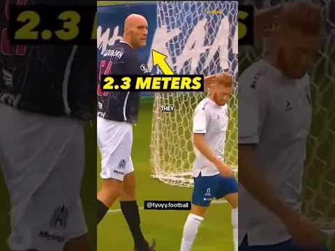 Top 5 Tallest Players in Football History 🤯 #football #shorts #soccer #soccershorts #j