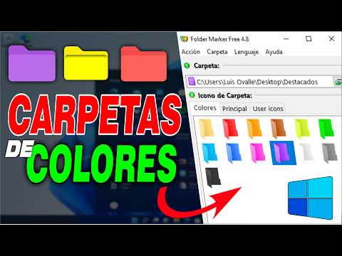 Como PERSONALIZAR el COLOR DE LAS CARPETAS en WINDOWS