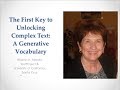 Generative Vocabulary and Comprehension