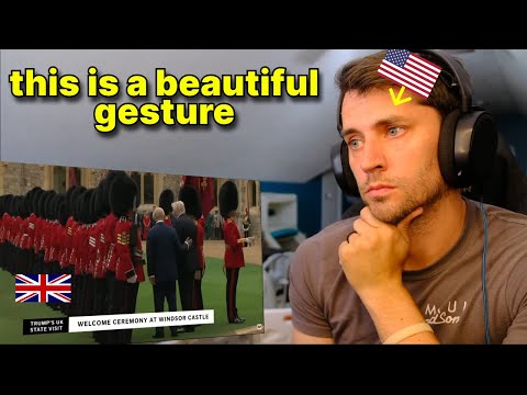 American reacts to Welcoming Ceremony at Windsor Castle for the State Visit