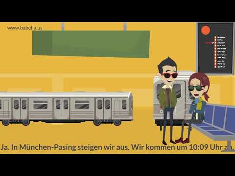 Dialog Luis und Aisha fahren mit der Bahn