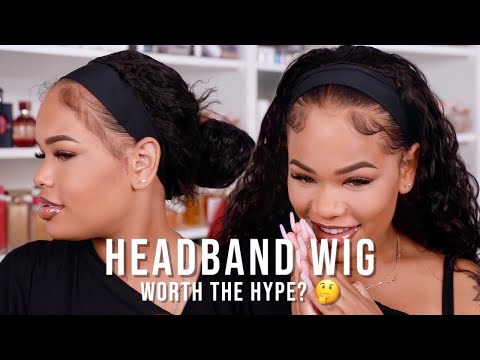 I Tried A HEADBAND WIG and I'm SHOOK! NO LACE, ZERO ADHESIVE NEEDED! | JuliaHair | Arnellarmon