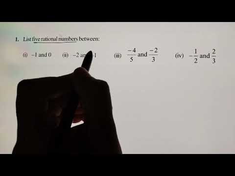 How to find rational numbers between two given numbers | Rational numbers class 8