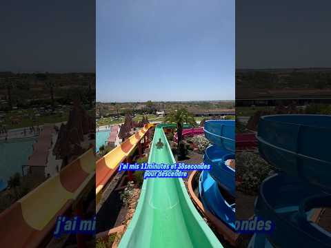 LA DESCENTE DE TOBOGGAN LA PLUS LENTE AU MONDE !! #shortvideo #waterslide #job