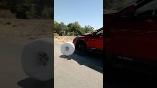 Worlds Biggest Donut rolls downhill 🍩