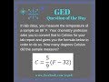 Understanding Formulas and Temperature Conversions
