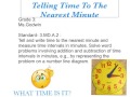 Telling Time to the Nearest Minute