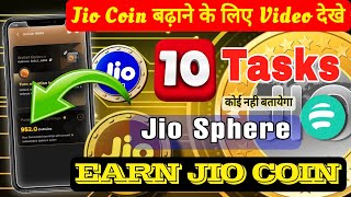 Jiosphere 10 Tasks for earn jio coin | how to earn jio coin in jiosphere | Earn Jio Coin Faster