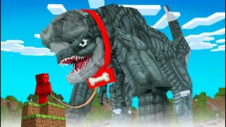 ¿Puedes tener a DISTORTUS REX como mascota? 🦖 Sobreviví a DISTORTUS REX en Minecraft...
