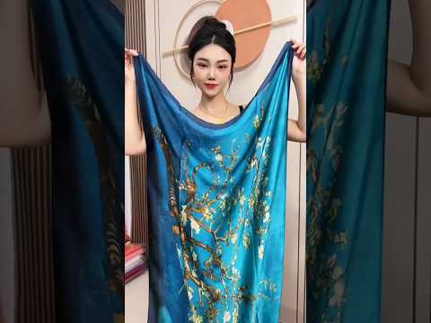 Simple shoulder scarf tie, scarf tutorial?#shorts#scarf#viral#fashion