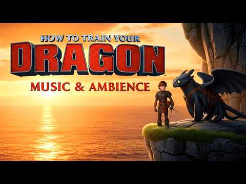 How to Train your Dragon 🐲 inspired Music & Ambience | Ocean Sunset at Isle of Berk